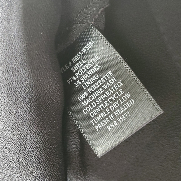 Sanctuary Asymmetrical Zip Blazer Jacket w Faux Leather Varied Sleeves Size S - Picture 4 of 5